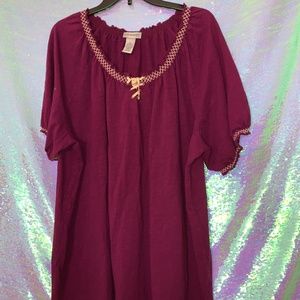 *CLEARANCE* Catherine's Burgundy Blouse WMN Sz 2X